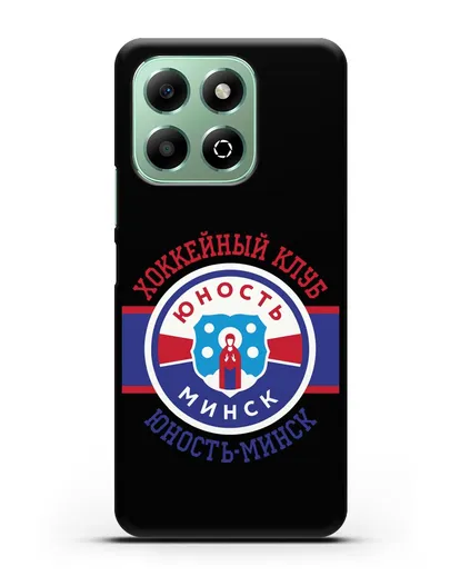 Чеxол с логотипом ХК Юность-Минск силиконовый для Honor X6b