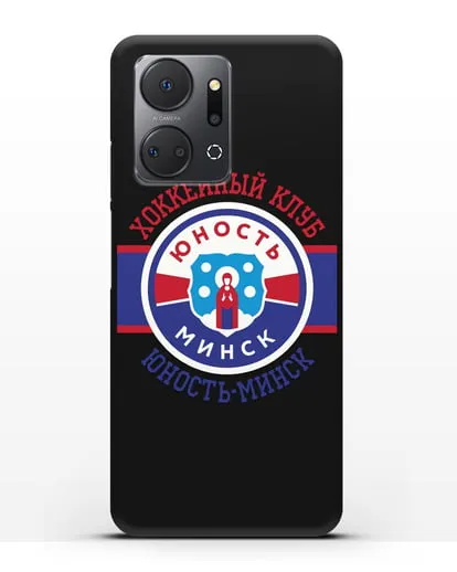 Чеxол с логотипом ХК Юность-Минск силиконовый для Honor X7a