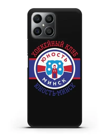 Чеxол с логотипом ХК Юность-Минск силиконовый для Honor X8