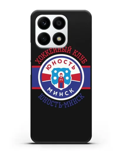 Чеxол с логотипом ХК Юность-Минск силиконовый для Honor X8a