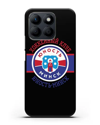 Чеxол с логотипом ХК Юность-Минск силиконовый для Honor X8b