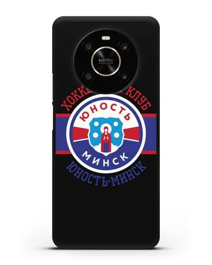 Чеxол с логотипом ХК Юность-Минск силиконовый для Honor X9
