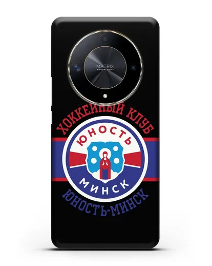 Чеxол с логотипом ХК Юность-Минск силиконовый для Honor X9b