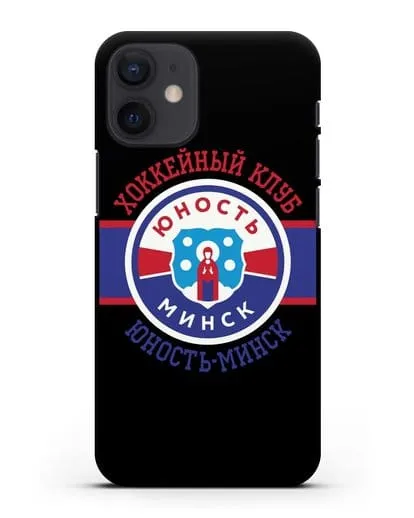 Чеxол с логотипом ХК Юность-Минск силиконовый для iPhone 12 mini