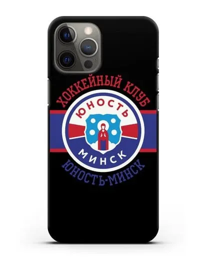 Чеxол с логотипом ХК Юность-Минск силиконовый для iPhone 12 Pro Max
