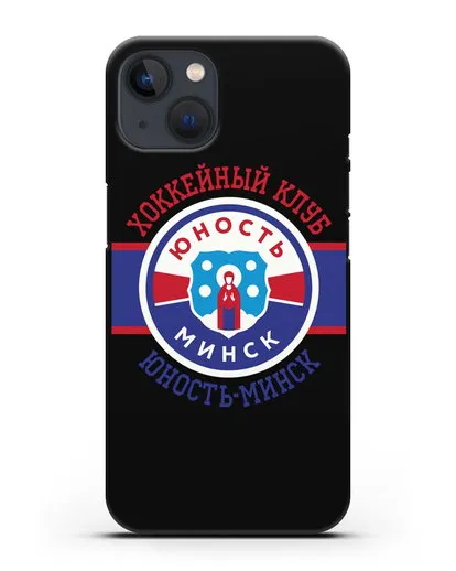Чеxол с логотипом ХК Юность-Минск силиконовый для iPhone 13