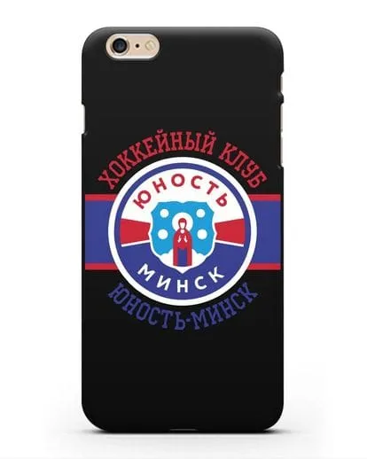 Чеxол с логотипом ХК Юность-Минск силиконовый для iPhone 6s Plus