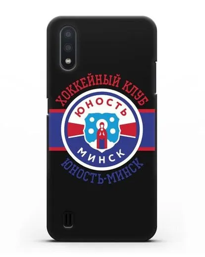 Чеxол с логотипом ХК Юность-Минск силиконовый для Samsung Galaxy A01 [SM-A015F]