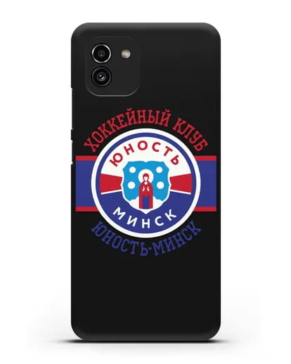 Чеxол с логотипом ХК Юность-Минск силиконовый для Samsung Galaxy A03 [SM-A035]