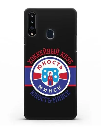 Чеxол с логотипом ХК Юность-Минск силиконовый для Samsung Galaxy A20s [SM-A207FN]