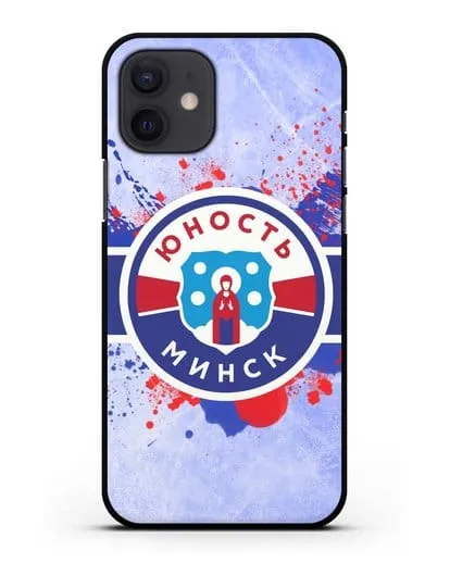 Чехол с эмблемой ХК Юность-Минск силиконовый для iPhone 12