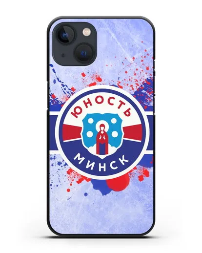 Чехол с эмблемой ХК Юность-Минск силиконовый для iPhone 13