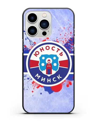 Чехол с эмблемой ХК Юность-Минск силиконовый для iPhone 13 Pro