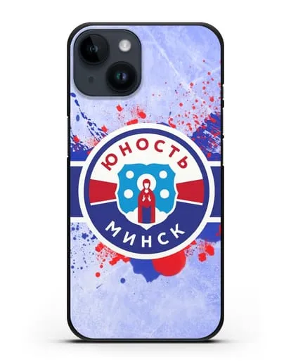 Чехол с эмблемой ХК Юность-Минск силиконовый для iPhone 14