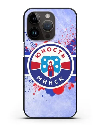Чехол с эмблемой ХК Юность-Минск силиконовый для iPhone 14 Pro