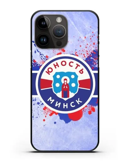 Чехол с эмблемой ХК Юность-Минск силиконовый для iPhone 14 Pro Max