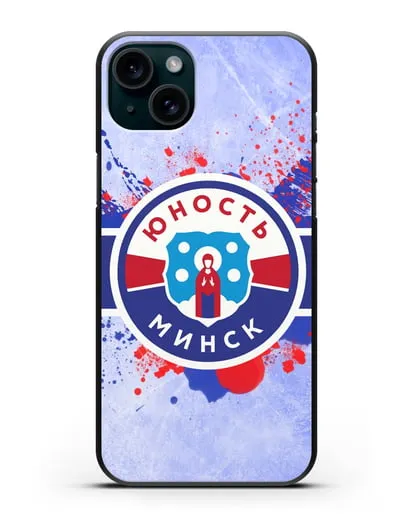 Чехол с эмблемой ХК Юность-Минск силиконовый для iPhone 15 Plus