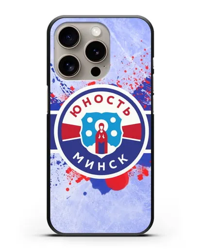 Чехол с эмблемой ХК Юность-Минск силиконовый для iPhone 15 Pro