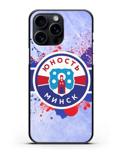 Чехол с эмблемой ХК Юность-Минск силиконовый для iPhone 15 Pro Max