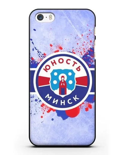 Чехол с эмблемой ХК Юность-Минск силиконовый для iPhone 5/5s/SE
