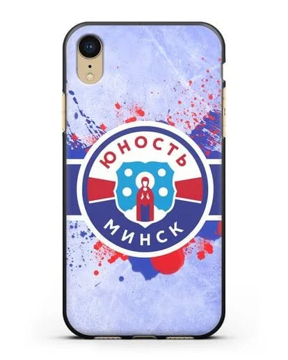 Чехол с эмблемой ХК Юность-Минск силиконовый для iPhone XR
