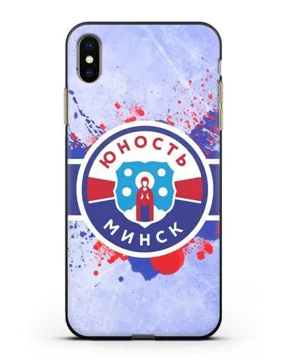 Чехол с эмблемой ХК Юность-Минск силиконовый для iPhone XS Max