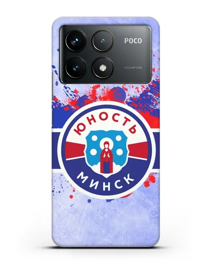 Чехол с эмблемой ХК Юность-Минск силиконовый для Xiaomi Poco F6 Pro