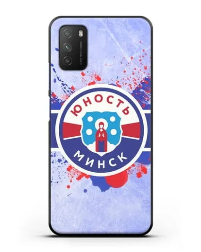 Чехол с эмблемой ХК Юность-Минск силиконовый для Xiaomi Poco M3