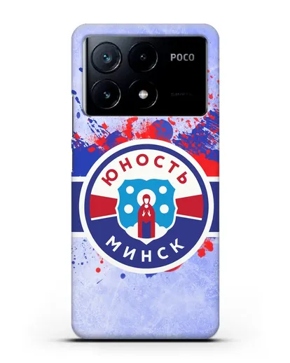 Чехол с эмблемой ХК Юность-Минск силиконовый для Xiaomi Poco X6 Pro