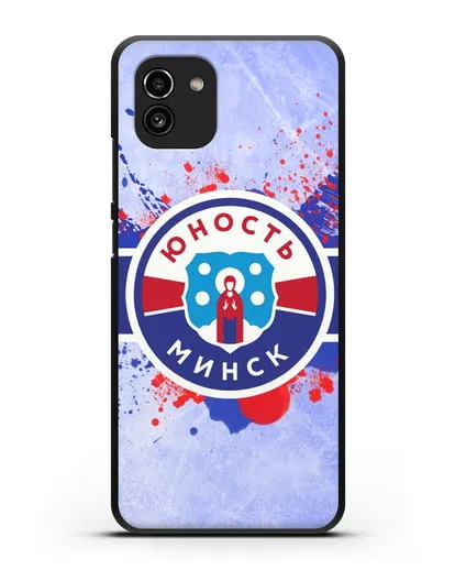 Чехол с эмблемой ХК Юность-Минск силиконовый для Samsung Galaxy A03 [SM-A035]