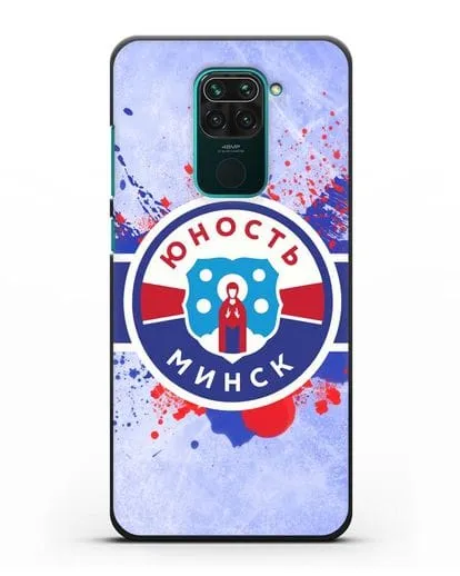 Чехол с эмблемой ХК Юность-Минск силиконовый для Xiaomi Redmi Note 9