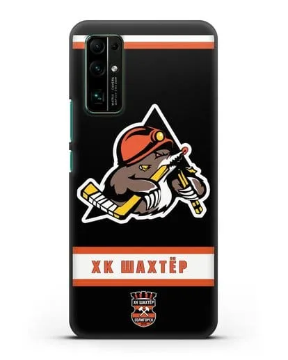 Чеxол с логотипом ХК Шахтёр-Солигорск силиконовый для Honor 30