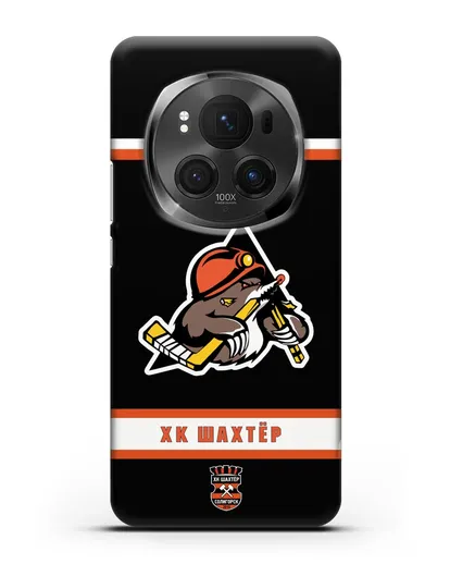 Чеxол с логотипом ХК Шахтёр-Солигорск силиконовый для Honor Magic 6 Pro