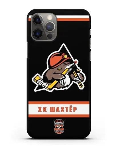 Чеxол с логотипом ХК Шахтёр-Солигорск силиконовый для iPhone 12 Pro