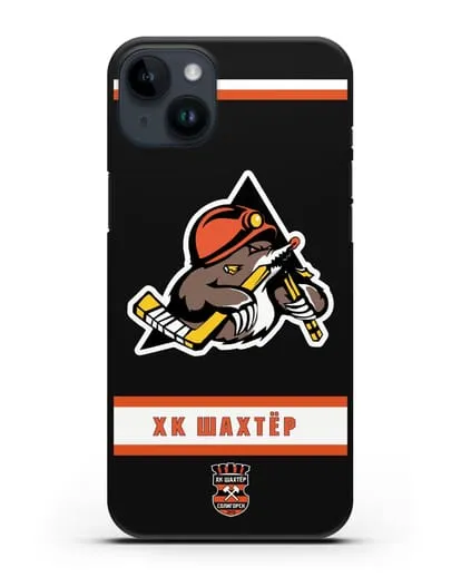Чеxол с логотипом ХК Шахтёр-Солигорск силиконовый для iPhone 14 Plus