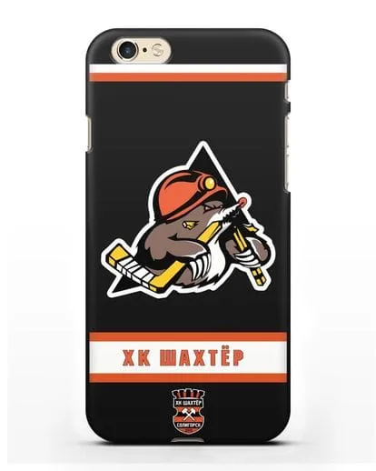 Чеxол с логотипом ХК Шахтёр-Солигорск силиконовый для iPhone 6s