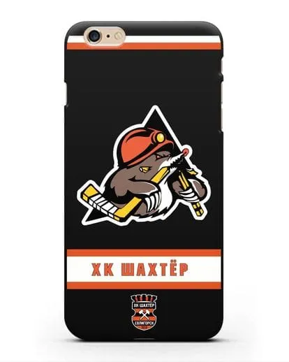 Чеxол с логотипом ХК Шахтёр-Солигорск силиконовый для iPhone 6s Plus