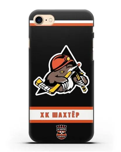 Чеxол с логотипом ХК Шахтёр-Солигорск силиконовый для iPhone 7