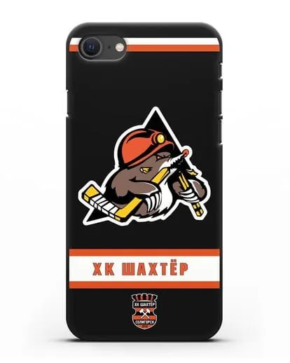 Чеxол с логотипом ХК Шахтёр-Солигорск силиконовый для iPhone SE 2020