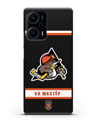 Чеxол с логотипом ХК Шахтёр-Солигорск силиконовый для Xiaomi Poco F5