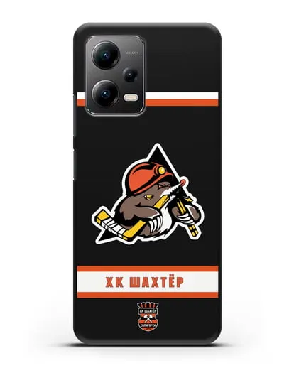 Чеxол с логотипом ХК Шахтёр-Солигорск силиконовый для Xiaomi Poco X5