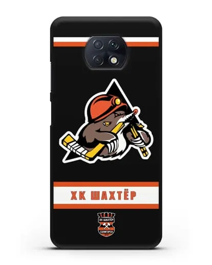 Чеxол с логотипом ХК Шахтёр-Солигорск силиконовый для Xiaomi Redmi Note 9T