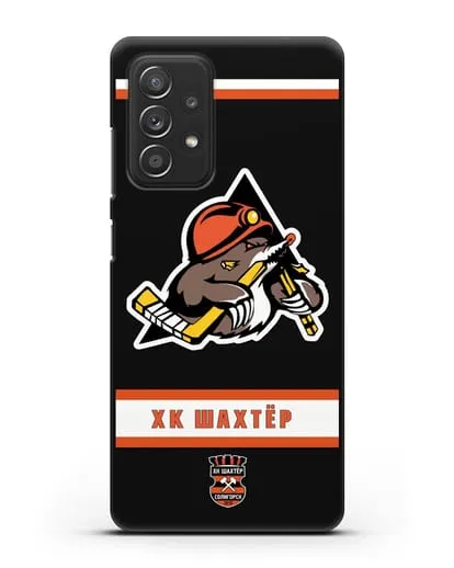 Чеxол с логотипом ХК Шахтёр-Солигорск силиконовый для Samsung Galaxy A53
