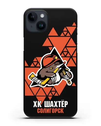Чехол с рисунком ХК Шахтер-Солигорск силиконовый для iPhone 14 Plus