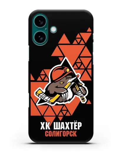Чехол с рисунком ХК Шахтер-Солигорск силиконовый для iPhone 16 Plus