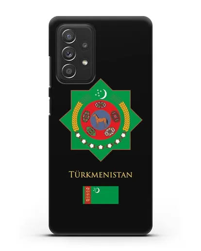 Чехол с гербом и флагом Республики Туркменистан силиконовый для Samsung Galaxy A53