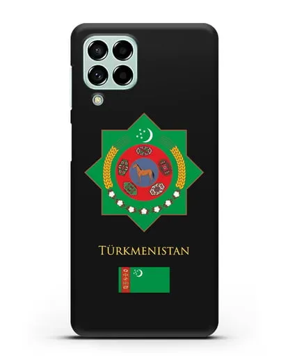 Чехол с гербом и флагом Республики Туркменистан силиконовый для Samsung Galaxy M53 [SM-M536]