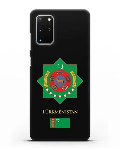 Чехол с гербом и флагом Республики Туркменистан силиконовый для Samsung Galaxy S20 Plus [SM-G985F]