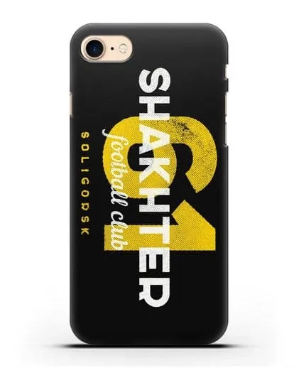 Чехол ФК Шахтёр Солигорск с надписью SHAKHTER 61 силиконовый для iPhone 7