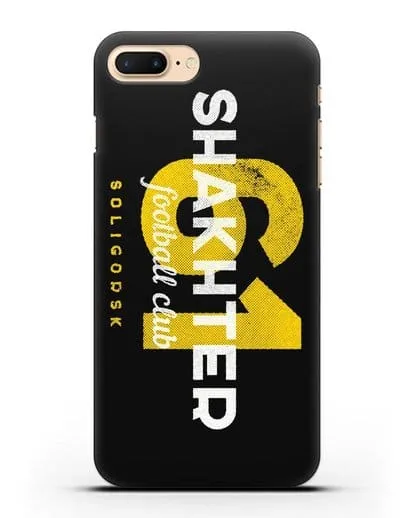 Чехол ФК Шахтёр Солигорск с надписью SHAKHTER 61 силиконовый для iPhone 7 Plus